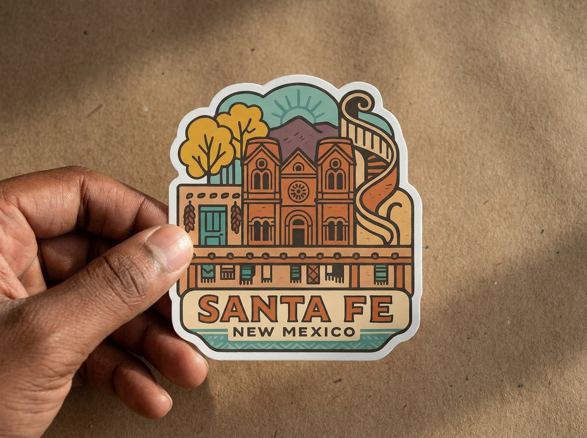 Santa Fe, NM sticker - lifestyle photo 1