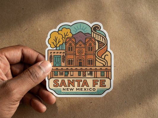 Santa Fe, NM sticker - lifestyle photo 1