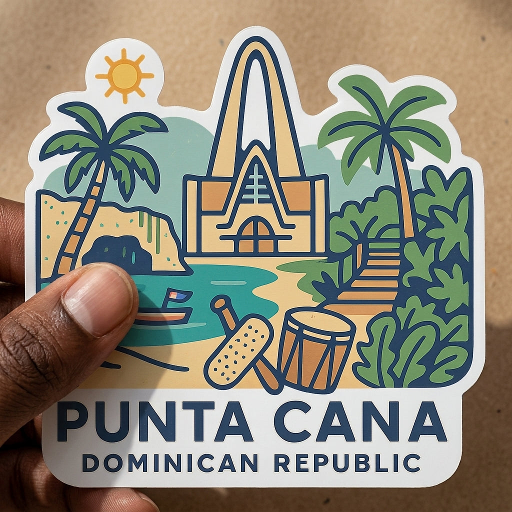 Punta Cana, Dominican Republic sticker - lifestyle photo 4