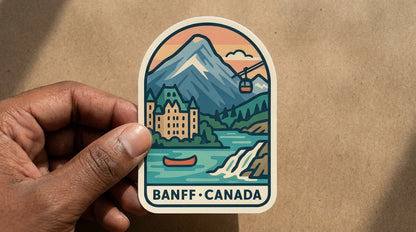 Banff, Canada sticker - lifestyle photo 2
