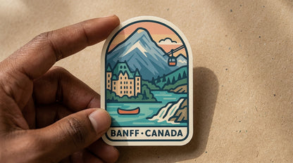 Banff, Canada sticker - lifestyle photo 1
