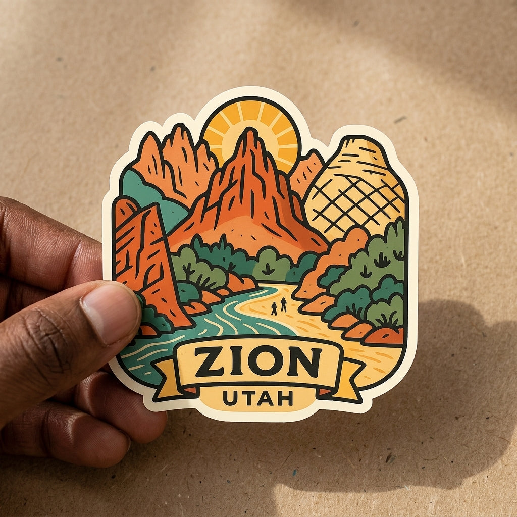 Zion, Utah sticker - lifestyle photo 1