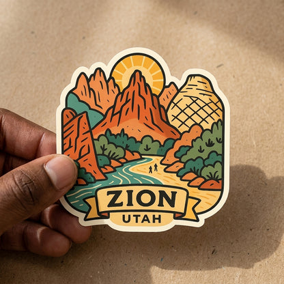 Zion, Utah sticker - lifestyle photo 1