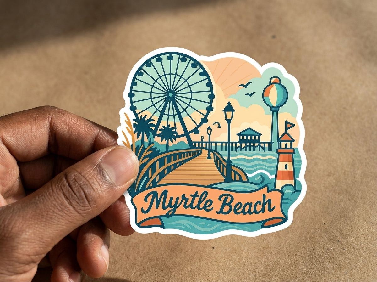 Myrtle beach sticker - lifestyle photo 2