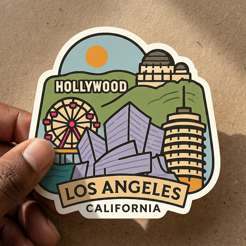 Los Angeles, California sticker - lifestyle photo 2