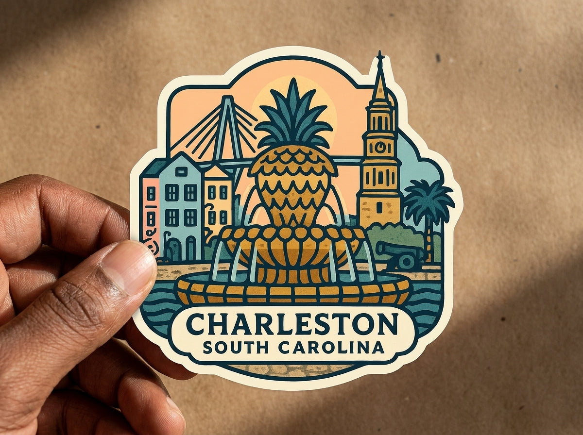 Charleston, SC sticker - lifestyle photo 1
