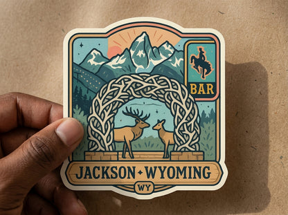 Jackson, Wyoming sticker - lifestyle photo 1