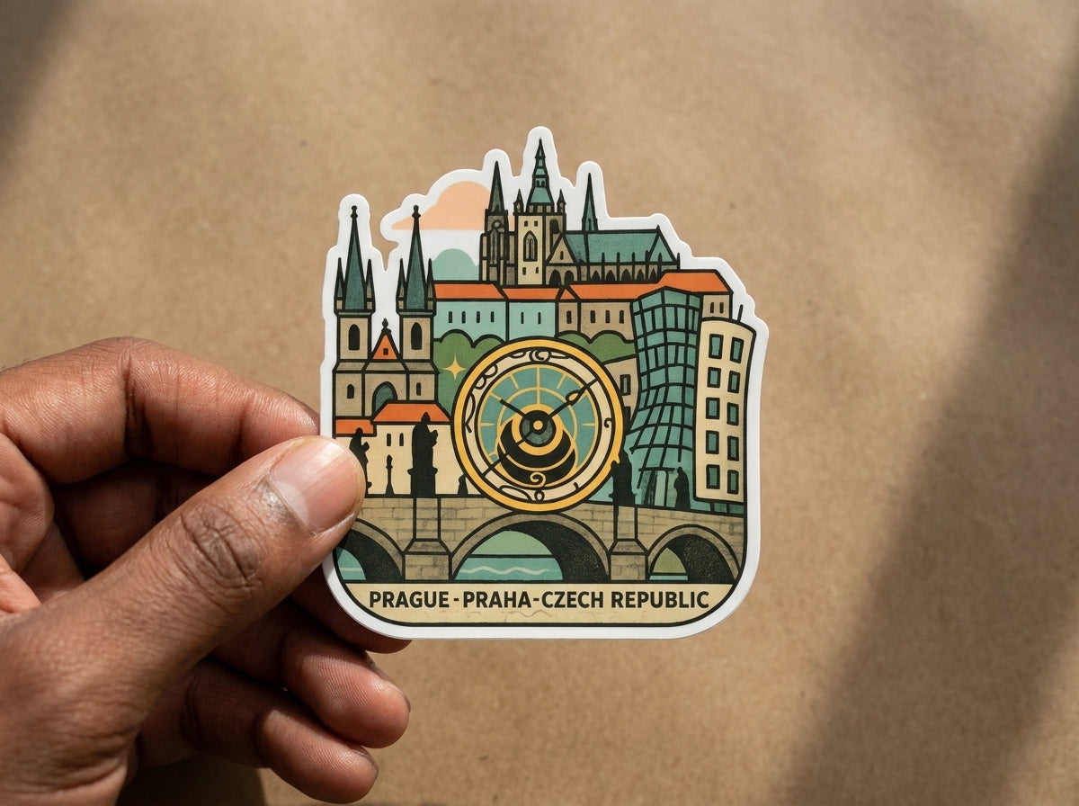 Prague, Czech Republic sticker - lifestyle photo 2