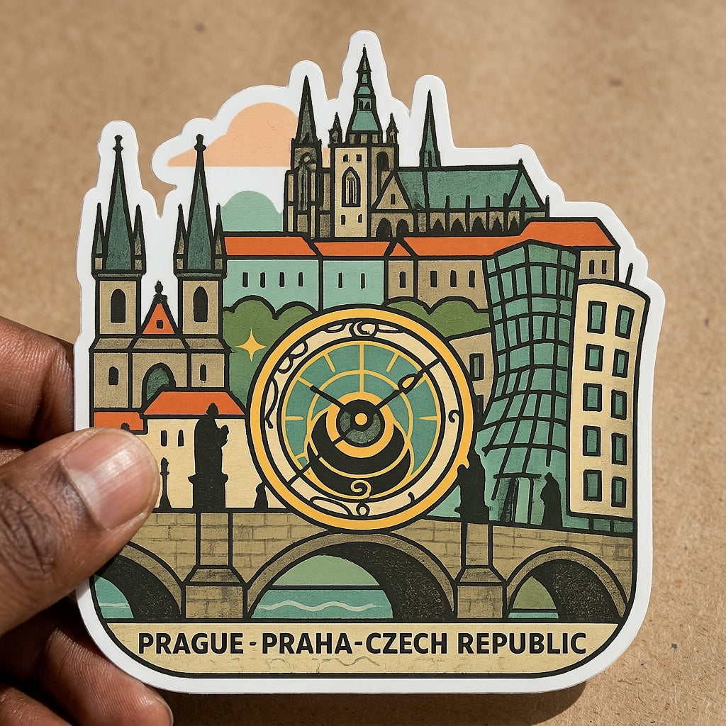 Prague, Czech Republic sticker - lifestyle photo 1