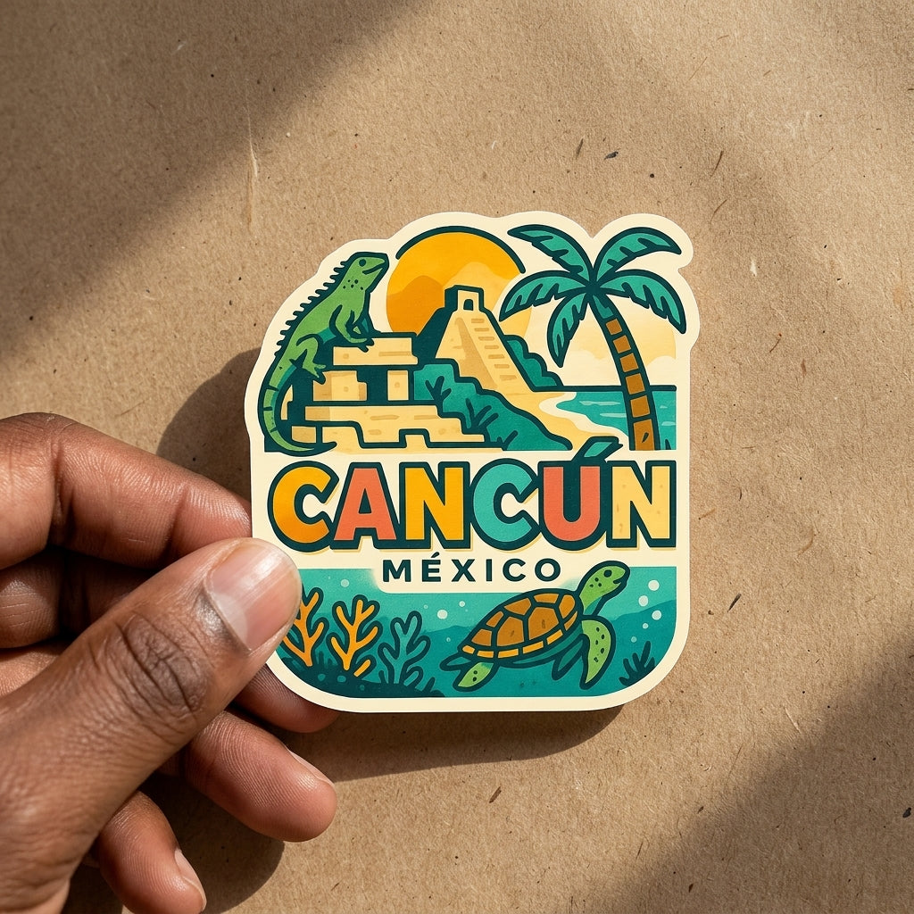 Cancún, Mexico sticker - lifestyle photo 2