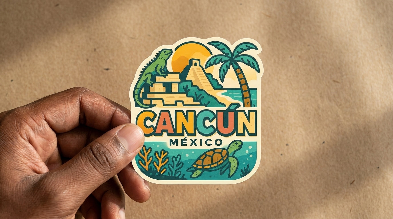 Cancún, Mexico sticker - lifestyle photo 1