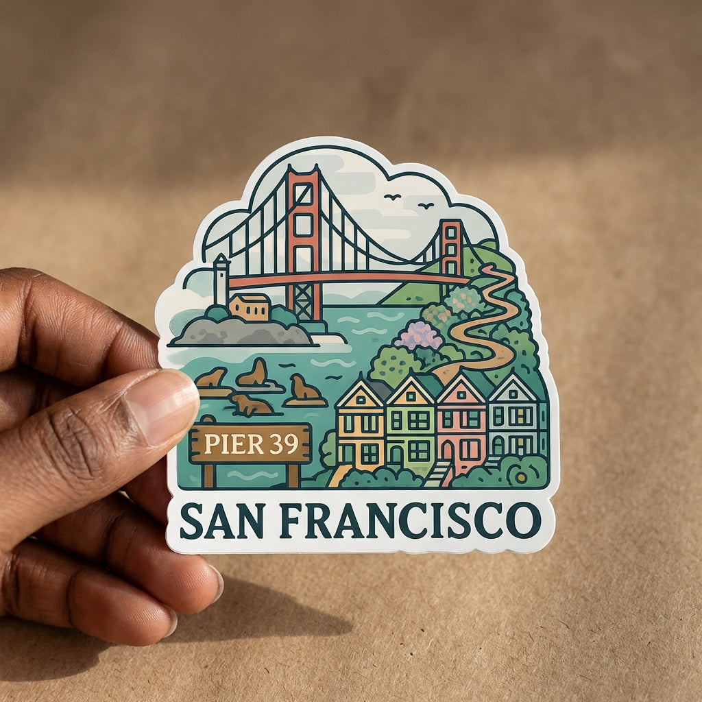 San Francisco sticker - lifestyle photo 2