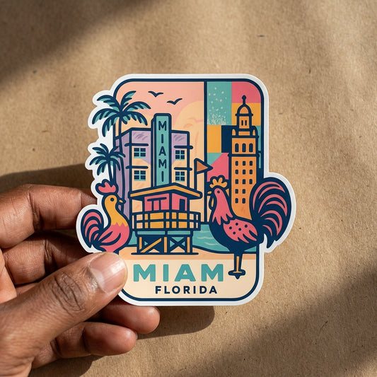 Miami, Florida sticker - lifestyle photo 1