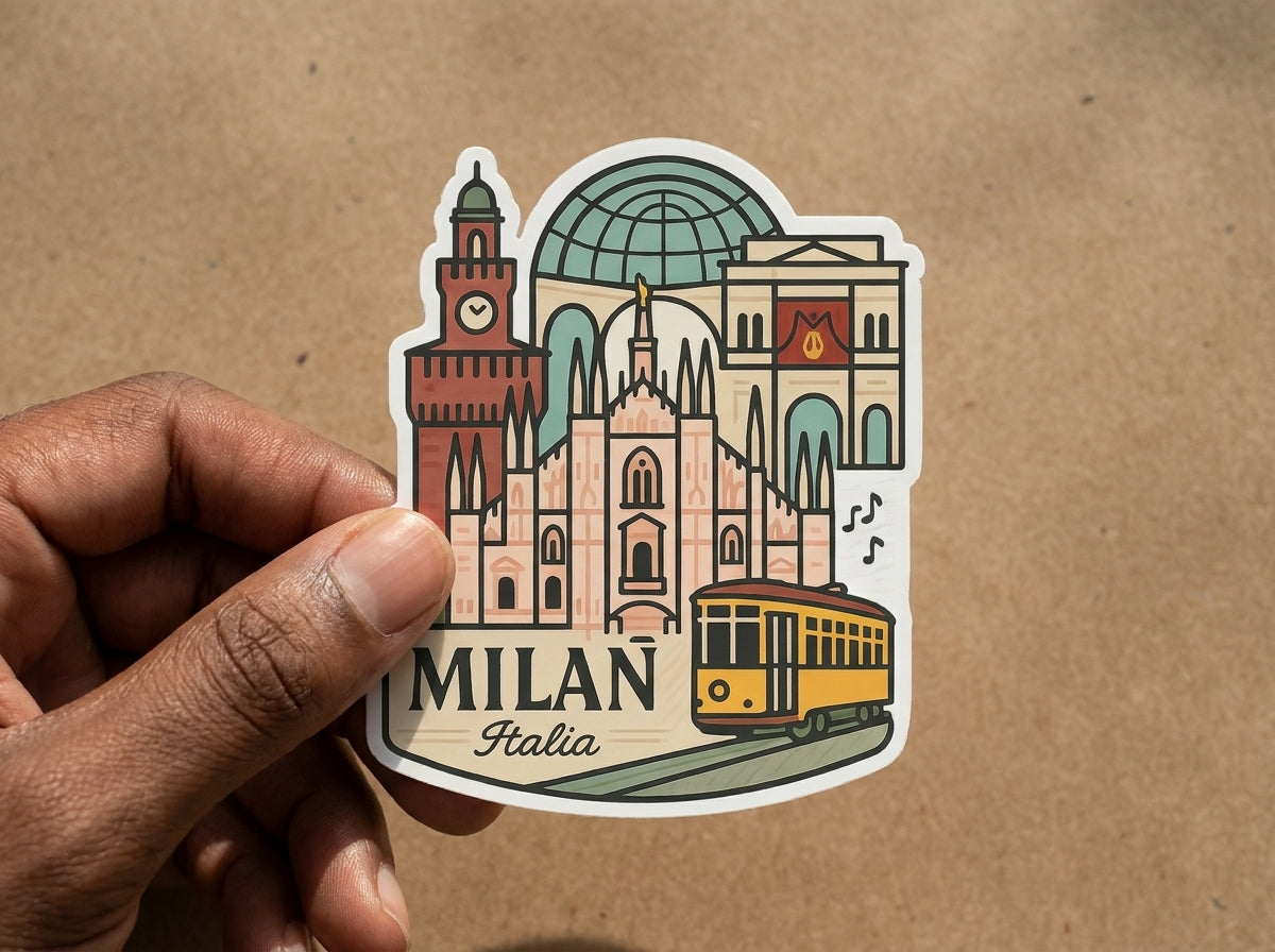 Milan, Italy sticker - lifestyle photo 1
