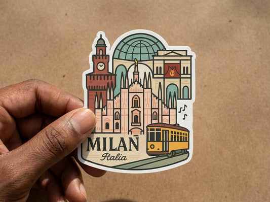 Milan, Italy sticker - lifestyle photo 1
