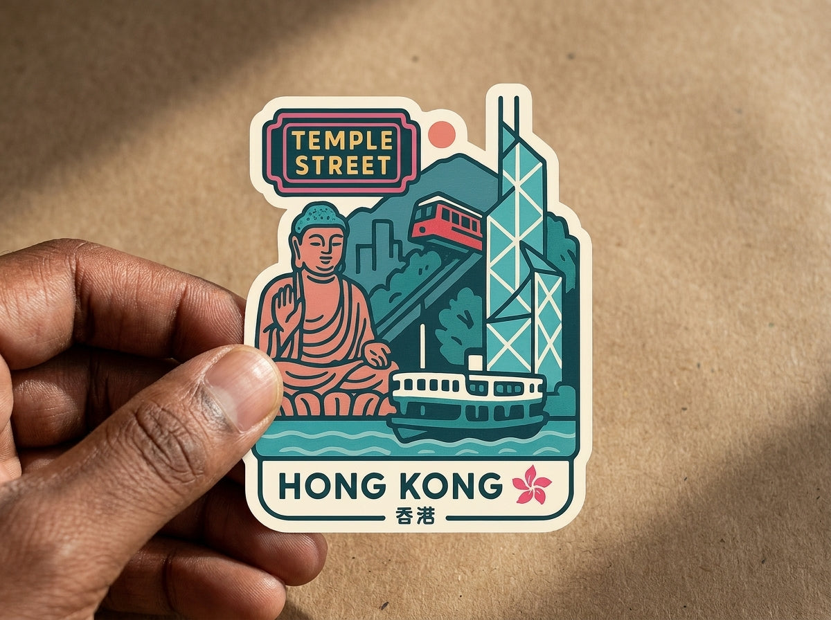 Hong Kong sticker - lifestyle photo 1