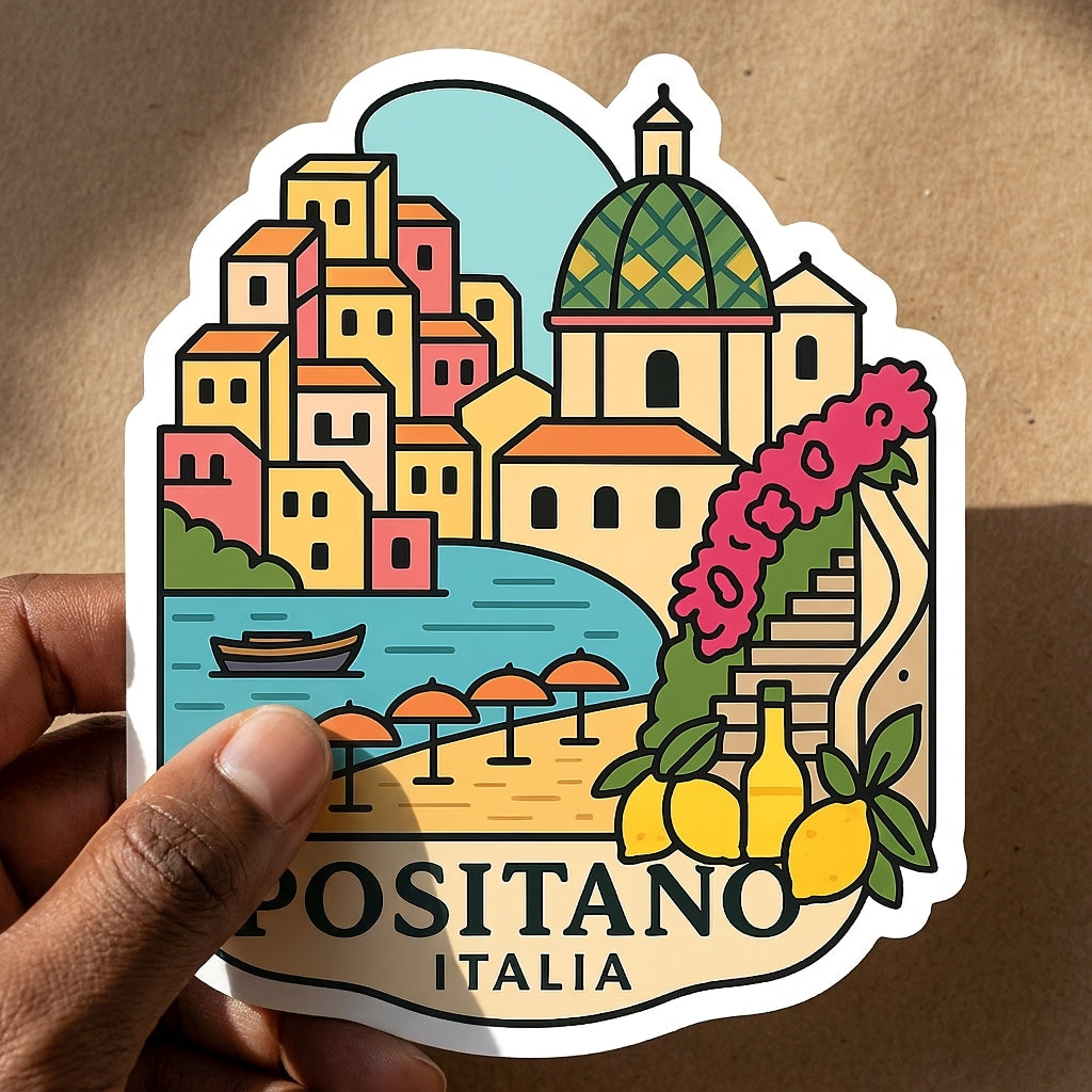 Positano, Italy sticker - lifestyle photo 2