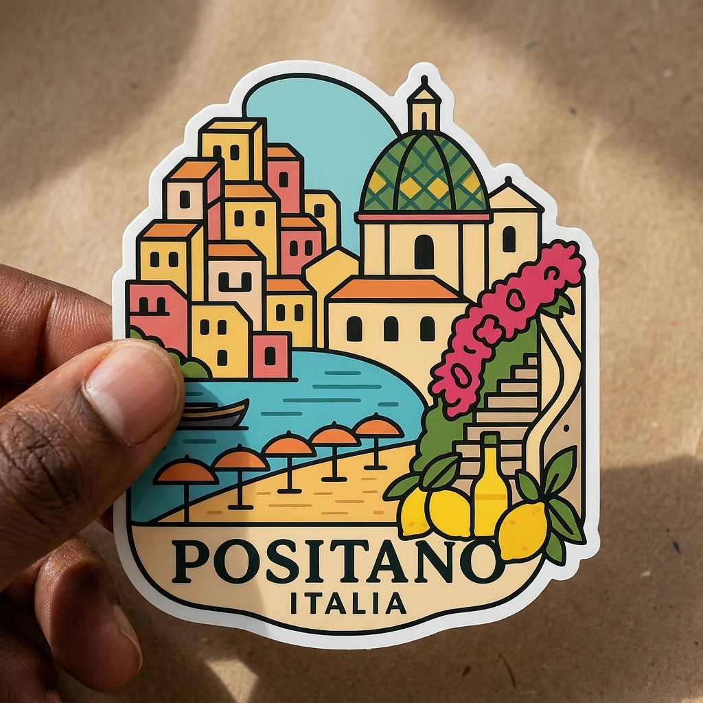 Positano, Italy sticker - lifestyle photo 1