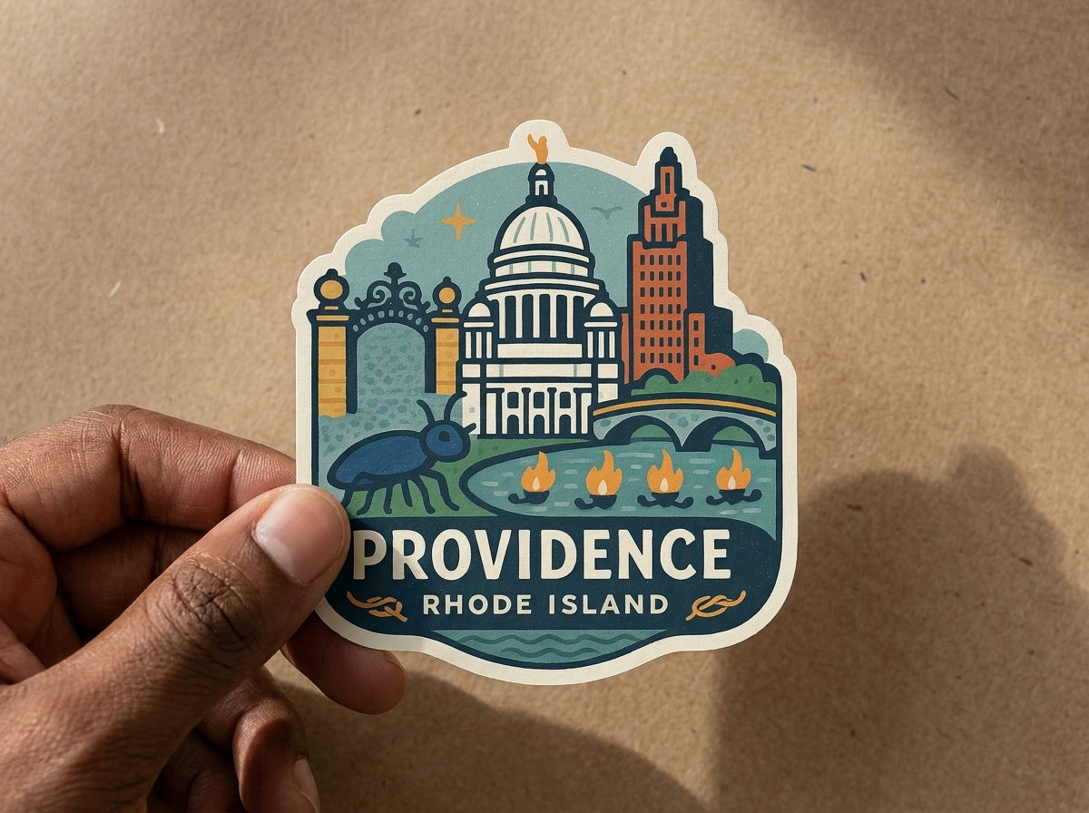 Providence, RI sticker - lifestyle photo 2