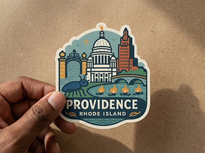 Providence, RI sticker - lifestyle photo 2