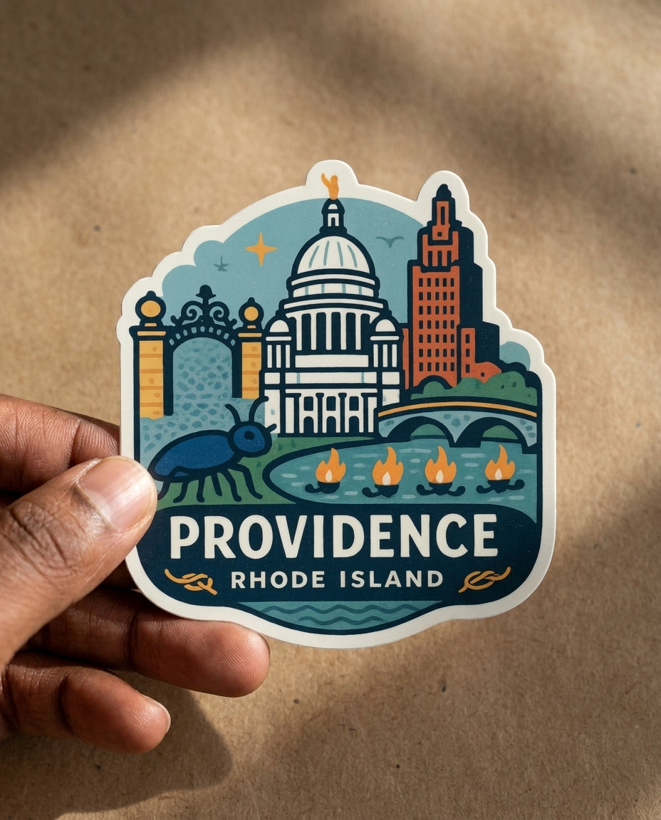 Providence, RI sticker - lifestyle photo 1