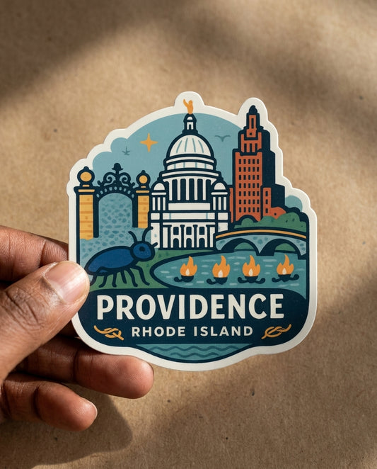 Providence, RI sticker - lifestyle photo 1