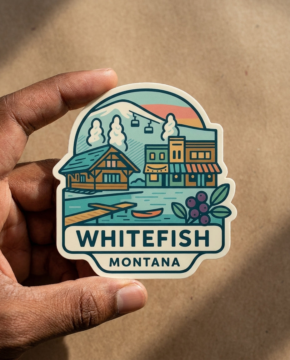 Whitefish, Montana sticker - lifestyle photo 2