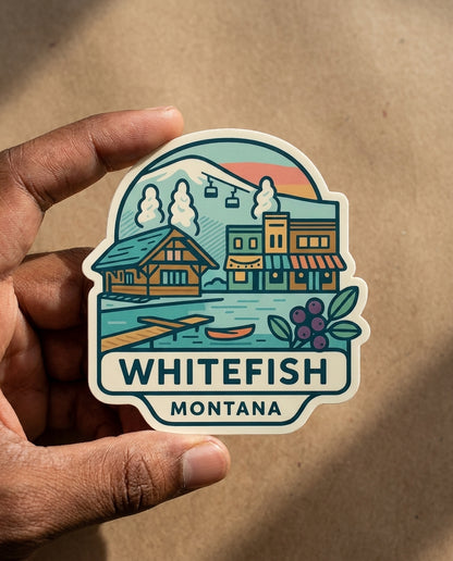 Whitefish, Montana sticker - lifestyle photo 2