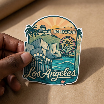 Los Angeles sticker - lifestyle photo 2