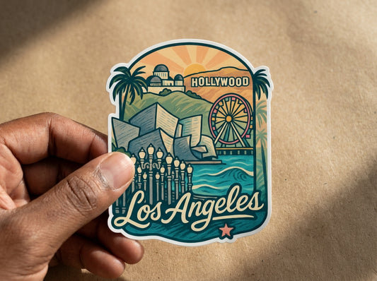 Los Angeles sticker - lifestyle photo 1