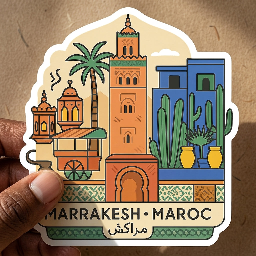 Marrakesh, Maroc sticker - lifestyle photo 1