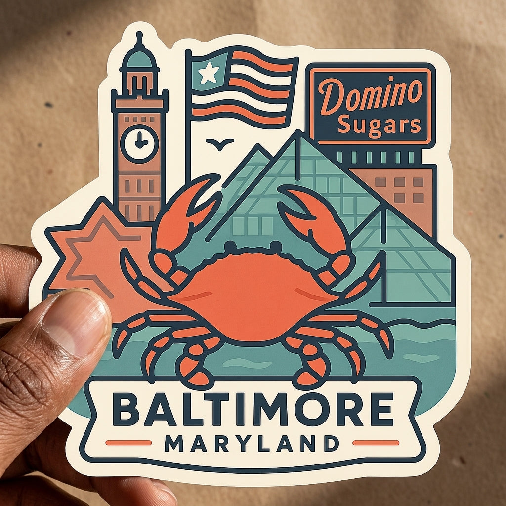 Baltimore, MD sticker - lifestyle photo 3