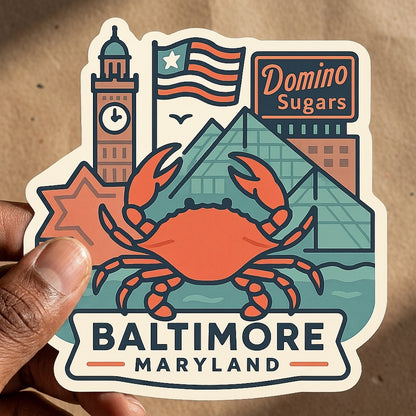 Baltimore, MD sticker - lifestyle photo 3