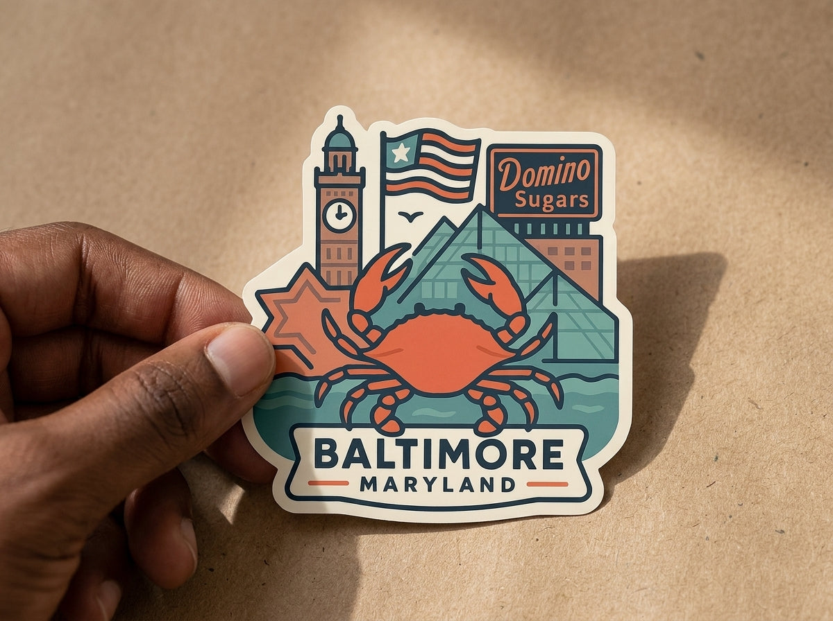 Baltimore, MD sticker - lifestyle photo 1