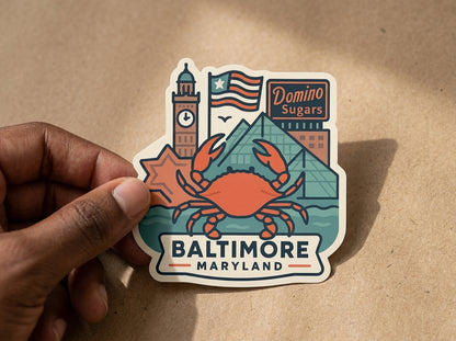 Baltimore, MD sticker - lifestyle photo 1