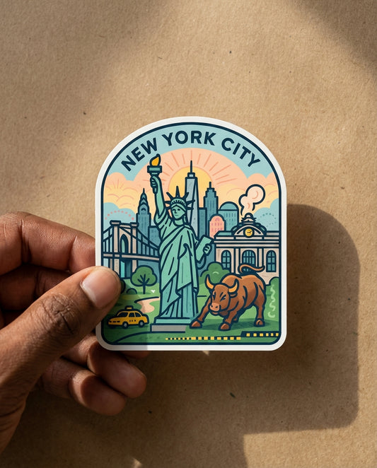 New York City sticker - lifestyle photo 2