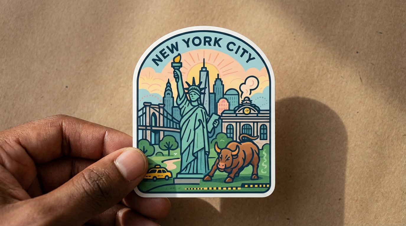 New York City sticker - lifestyle photo 1