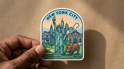 New York City sticker - lifestyle photo 1