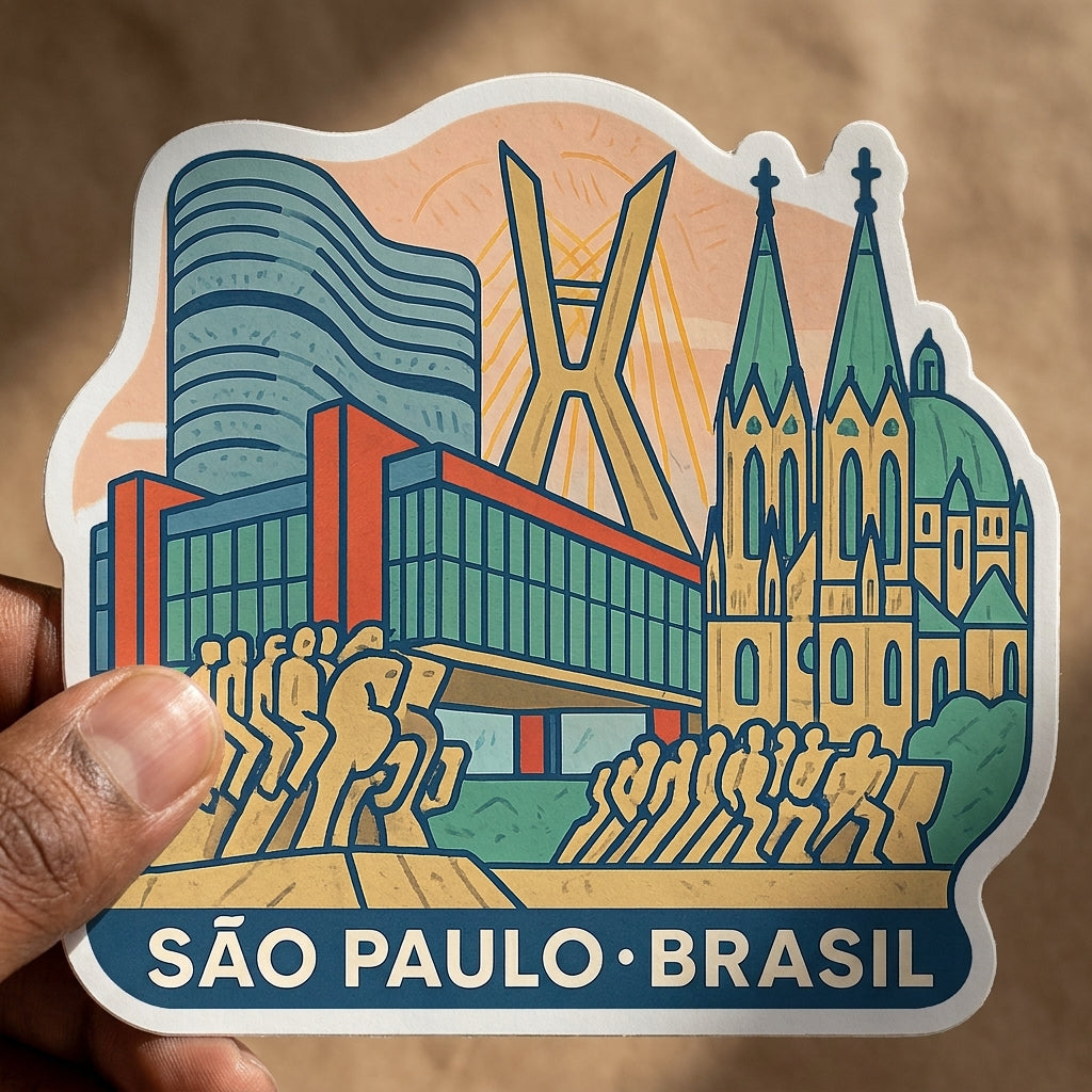 Sao Paulo, Brazil sticker - lifestyle photo 1