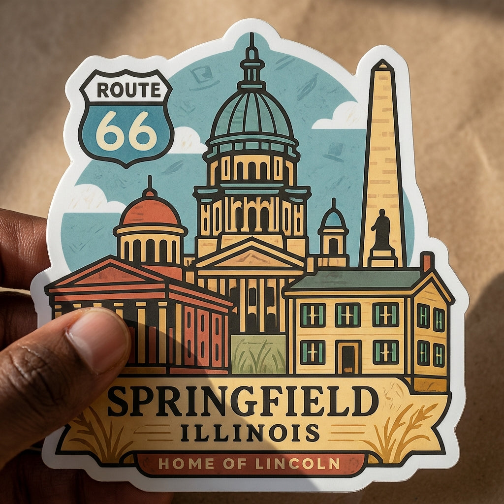 Springfield, Illinois sticker - lifestyle photo 3