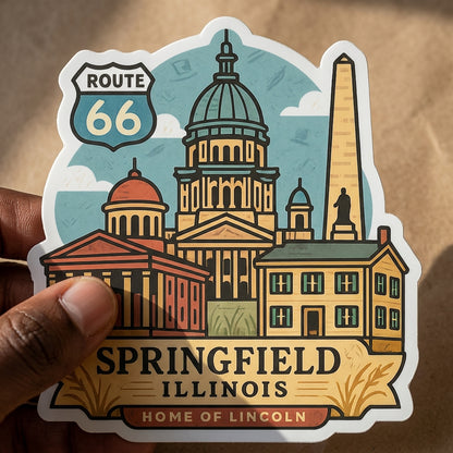 Springfield, Illinois sticker - lifestyle photo 3