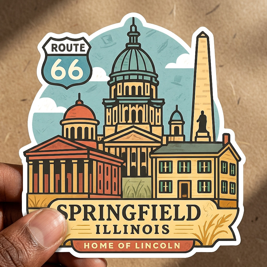 Springfield, Illinois sticker - lifestyle photo 2
