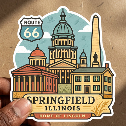 Springfield, Illinois sticker - lifestyle photo 2