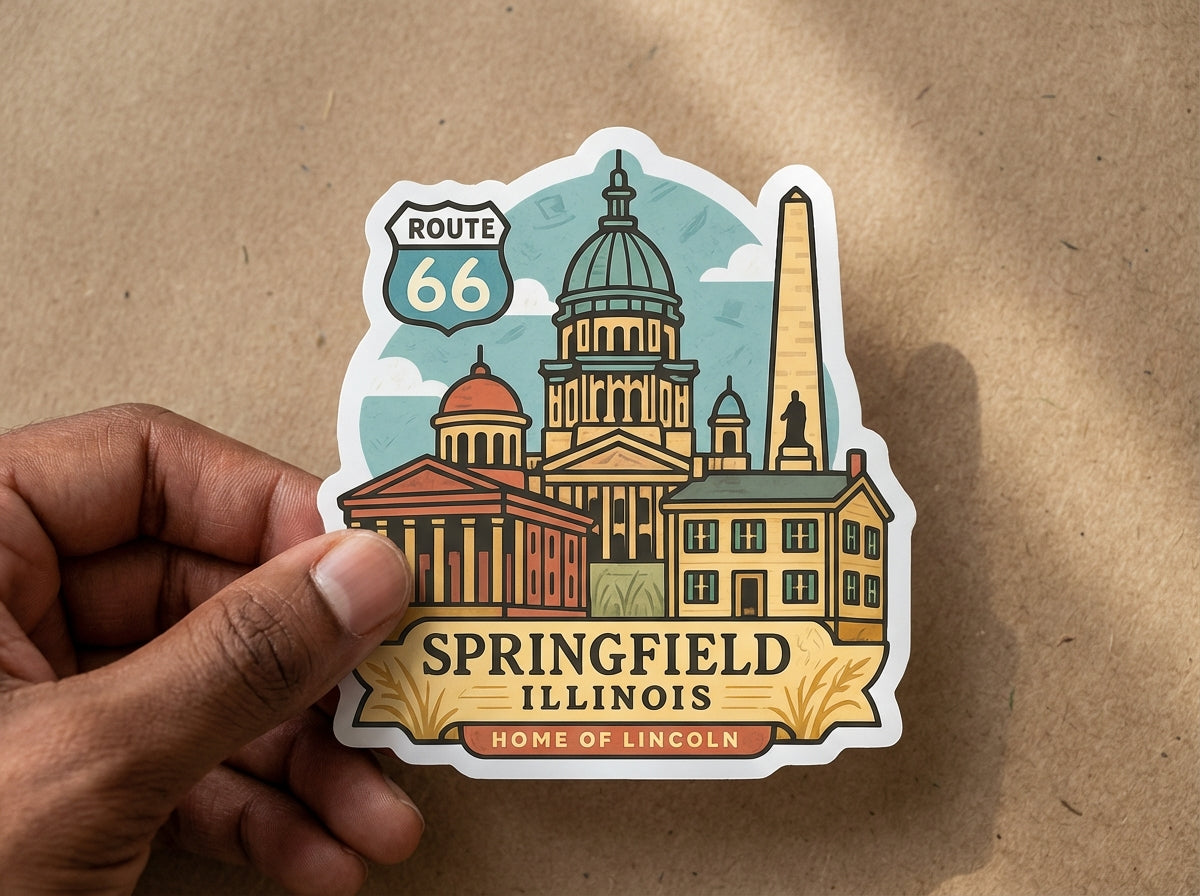 Springfield, Illinois sticker - lifestyle photo 1