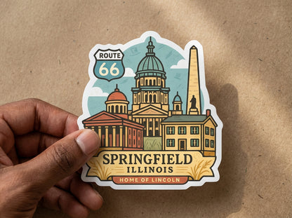 Springfield, Illinois sticker - lifestyle photo 1