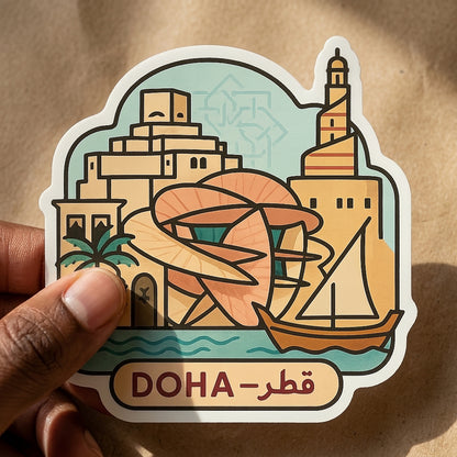 Doha, Qatar sticker - lifestyle photo 2