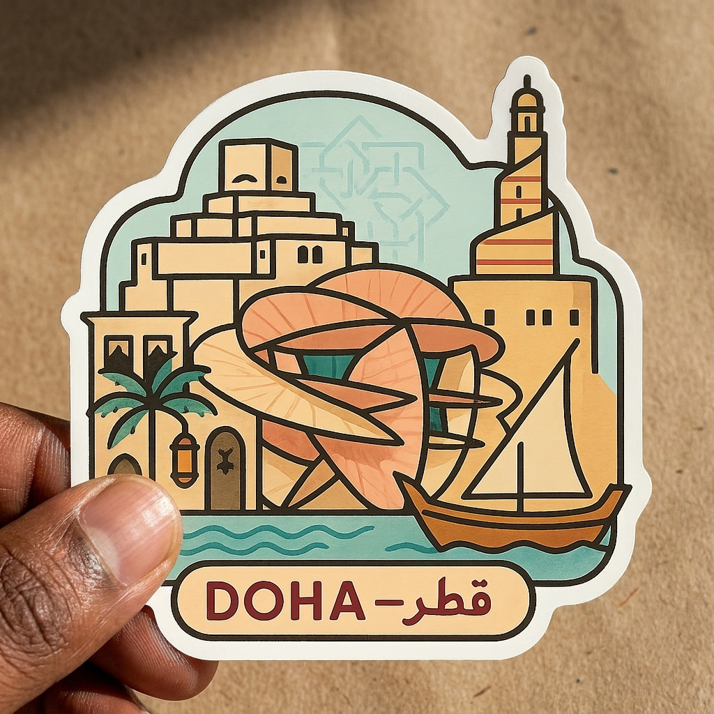 Doha, Qatar sticker - lifestyle photo 1