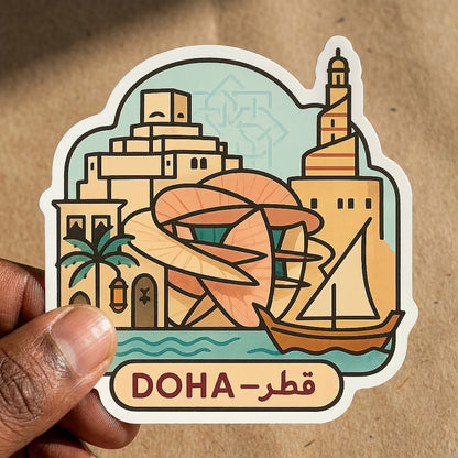 Doha, Qatar sticker - lifestyle photo 1