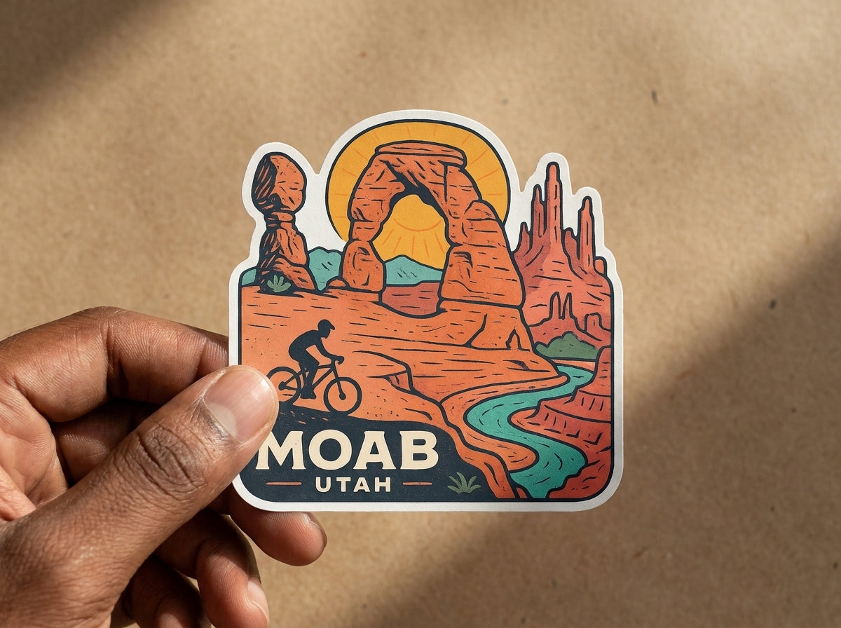 Moab, Utah sticker - lifestyle photo 2