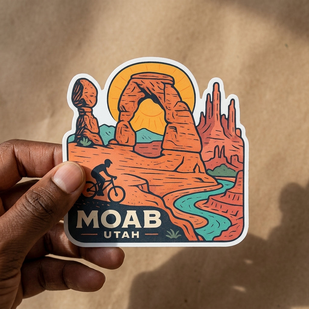 Moab, Utah sticker - lifestyle photo 1